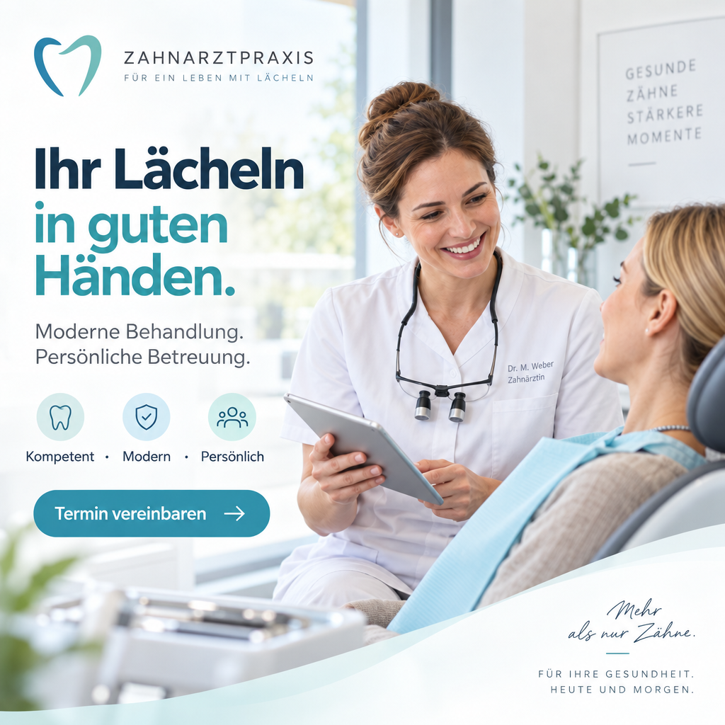 Zahnarzt / Praxiswerbung