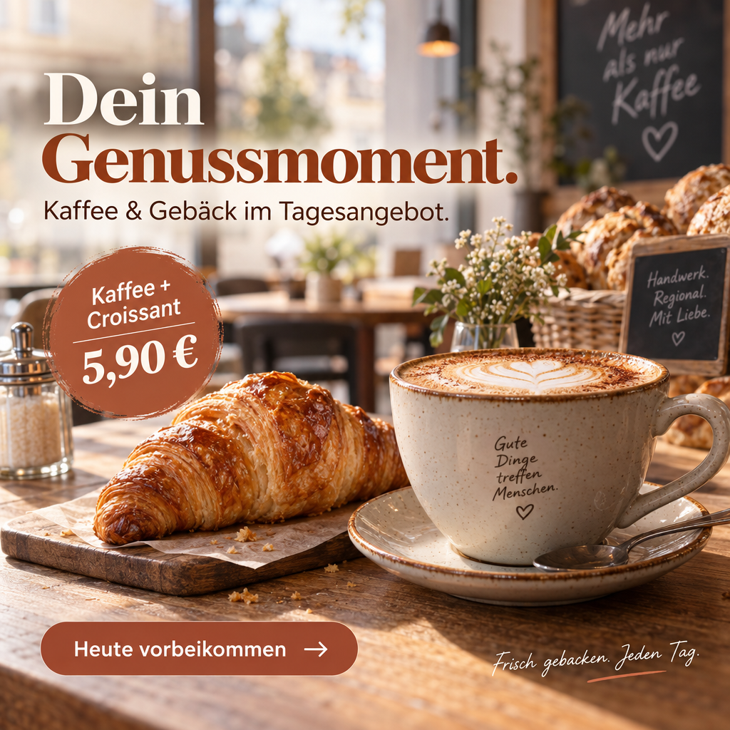 Café / Angebotswerbung